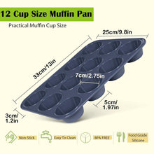 Silikon Muffinform 2er Set 12 Muffins Antihaft Backblech