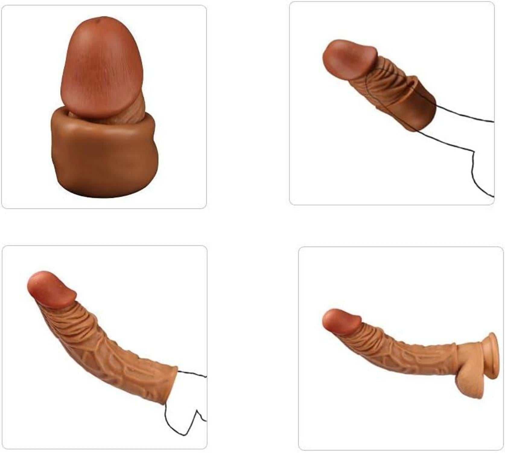 Penis Sleeve Flüssiges Silikon Realistische Penishülle