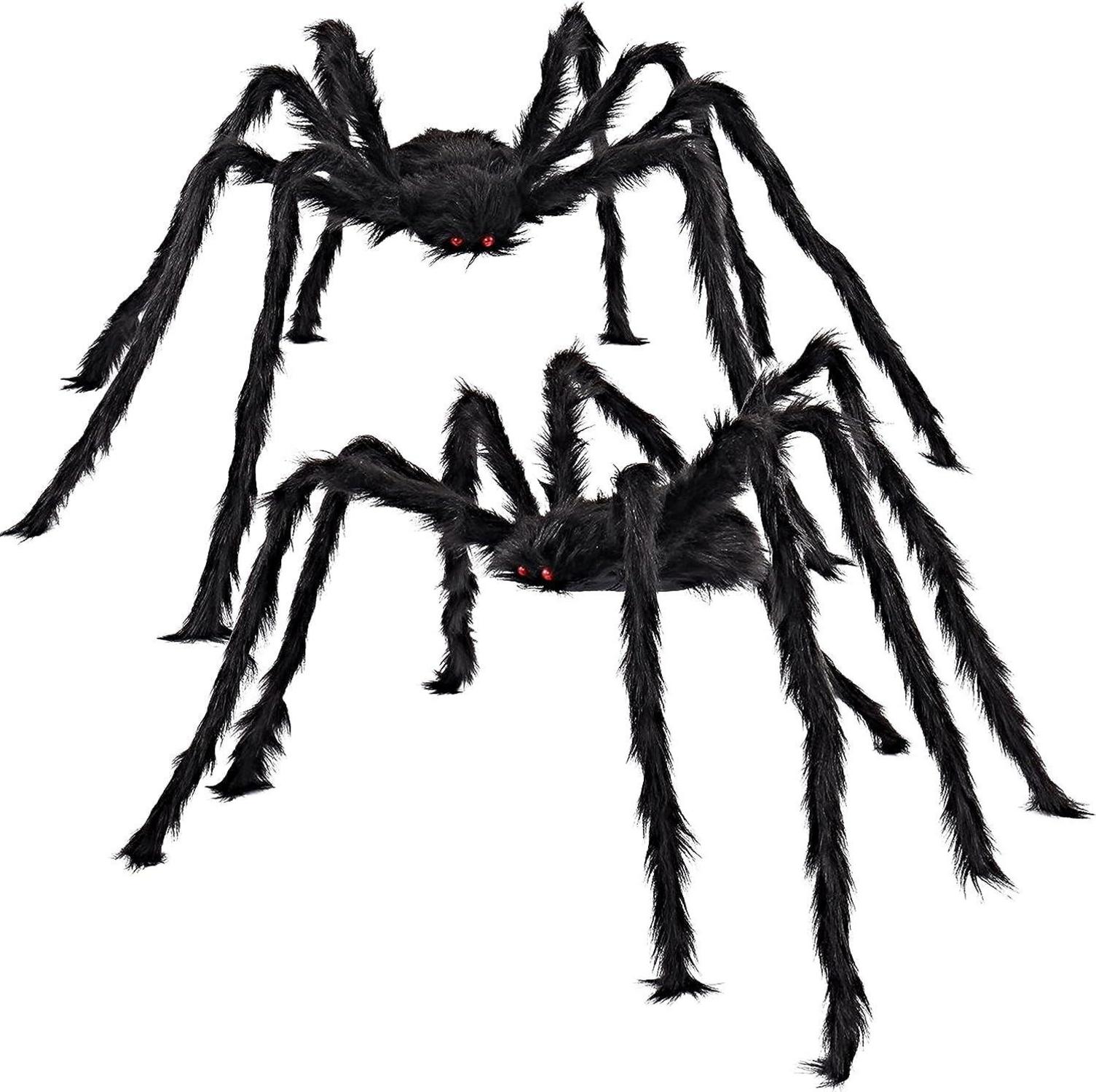 Halloween Spider Dekoration Haarige Spinne Horror Gruselig 160cm 2