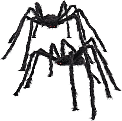 Halloween Spider Dekoration Haarige Spinne Horror Gruselig 160cm 2