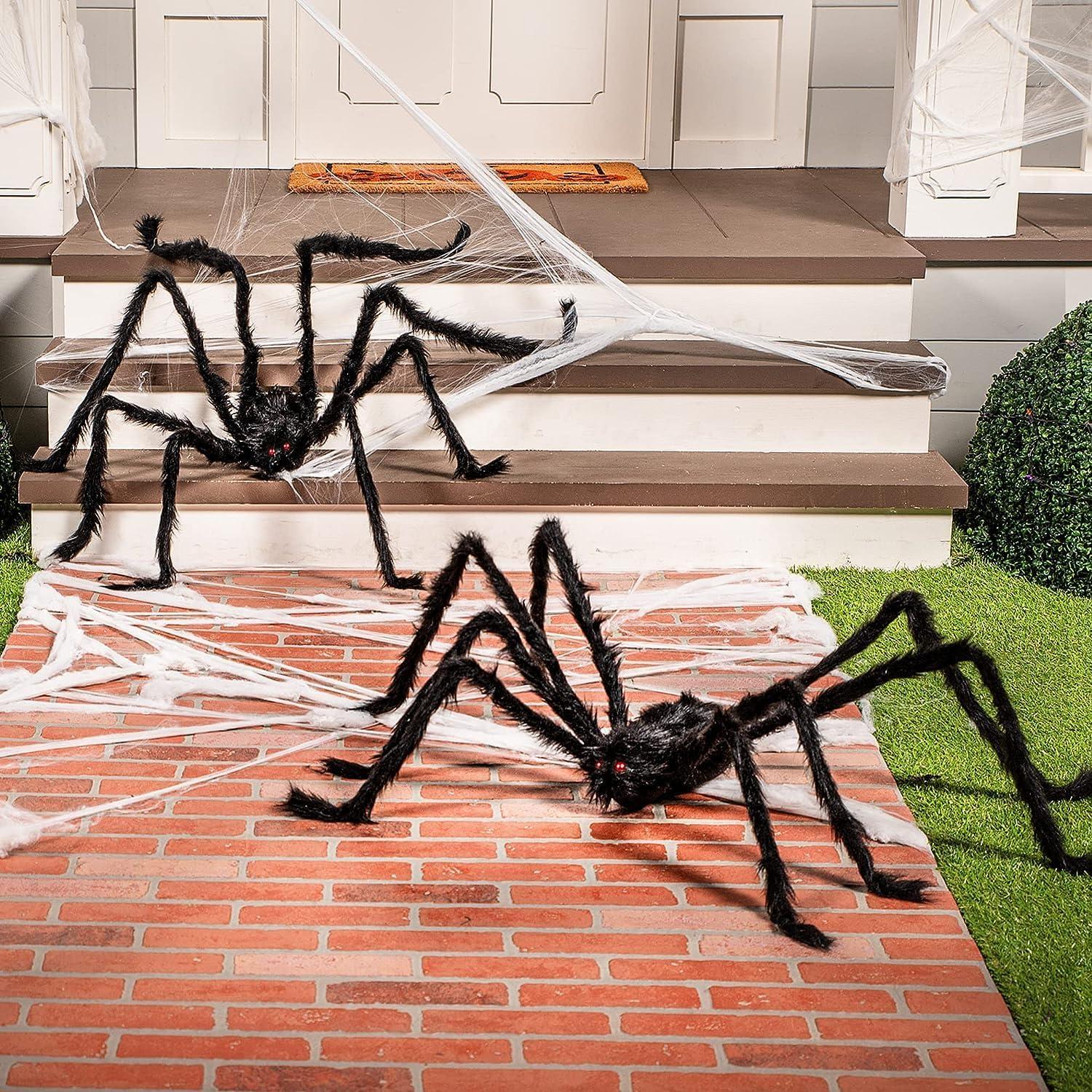 Halloween Spinne 160cm Gruselige Horror Dekoration 2 Stück