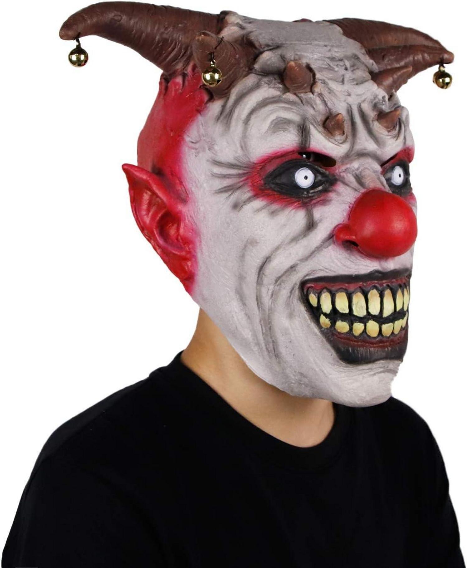 Halloween Latex Bell Clown Maske für Erwachsene - Horror