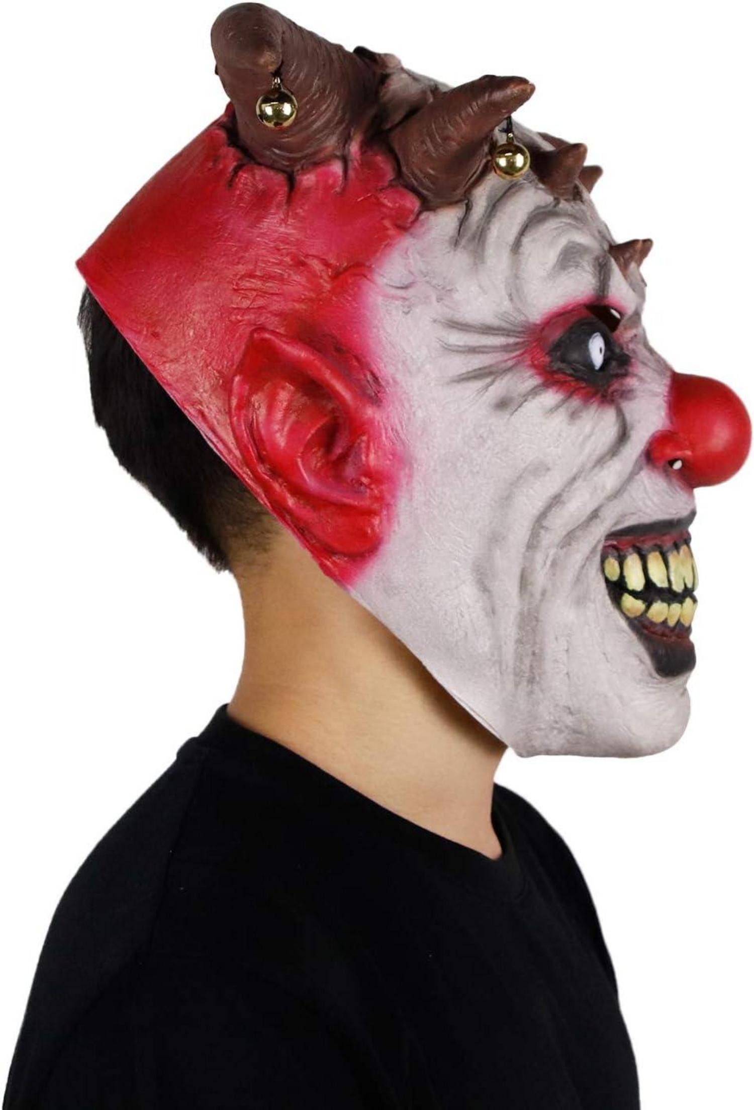 Halloween Latex Horror Clown Maske für Erwachsene Karneval Party