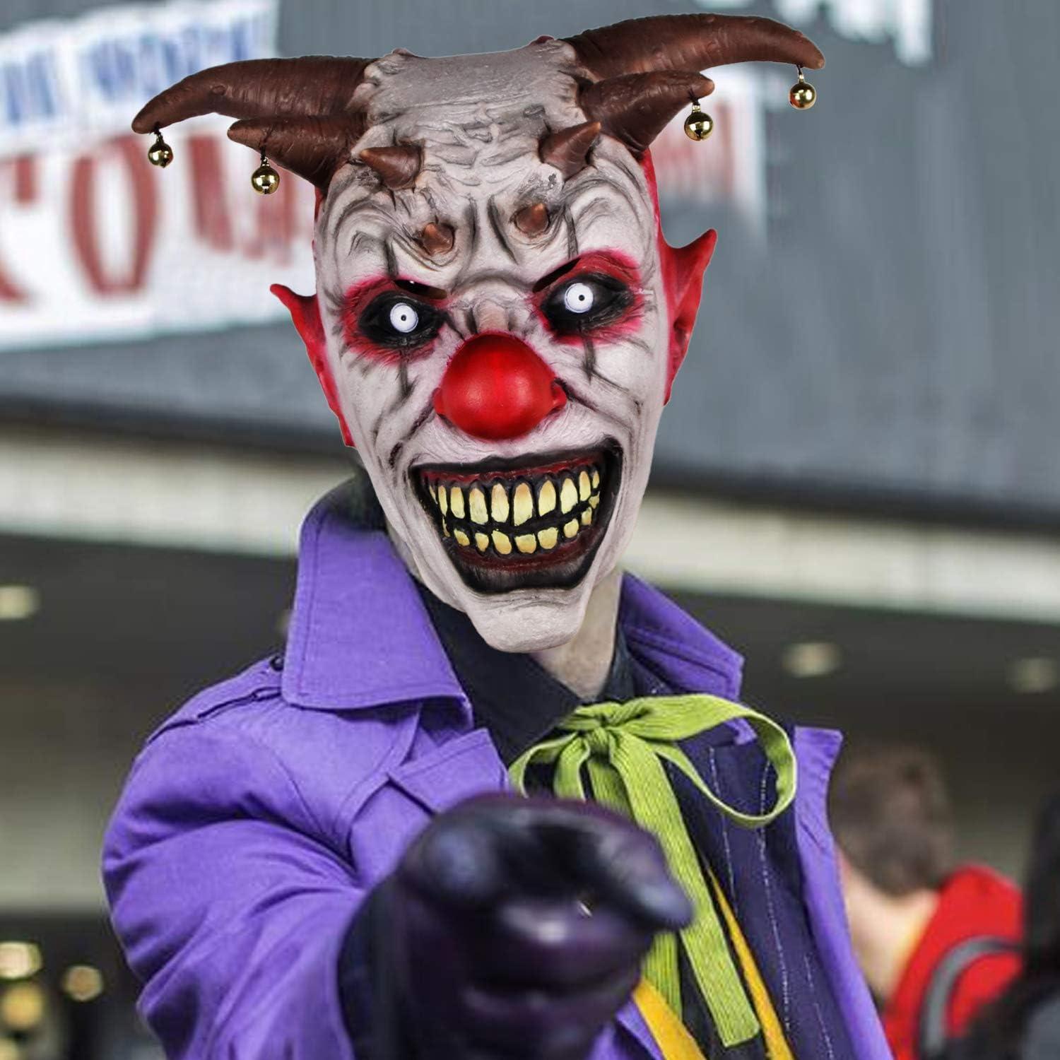 Clown Maske Latex Halloween Horror Kopfbedeckung Wraith Scary Party