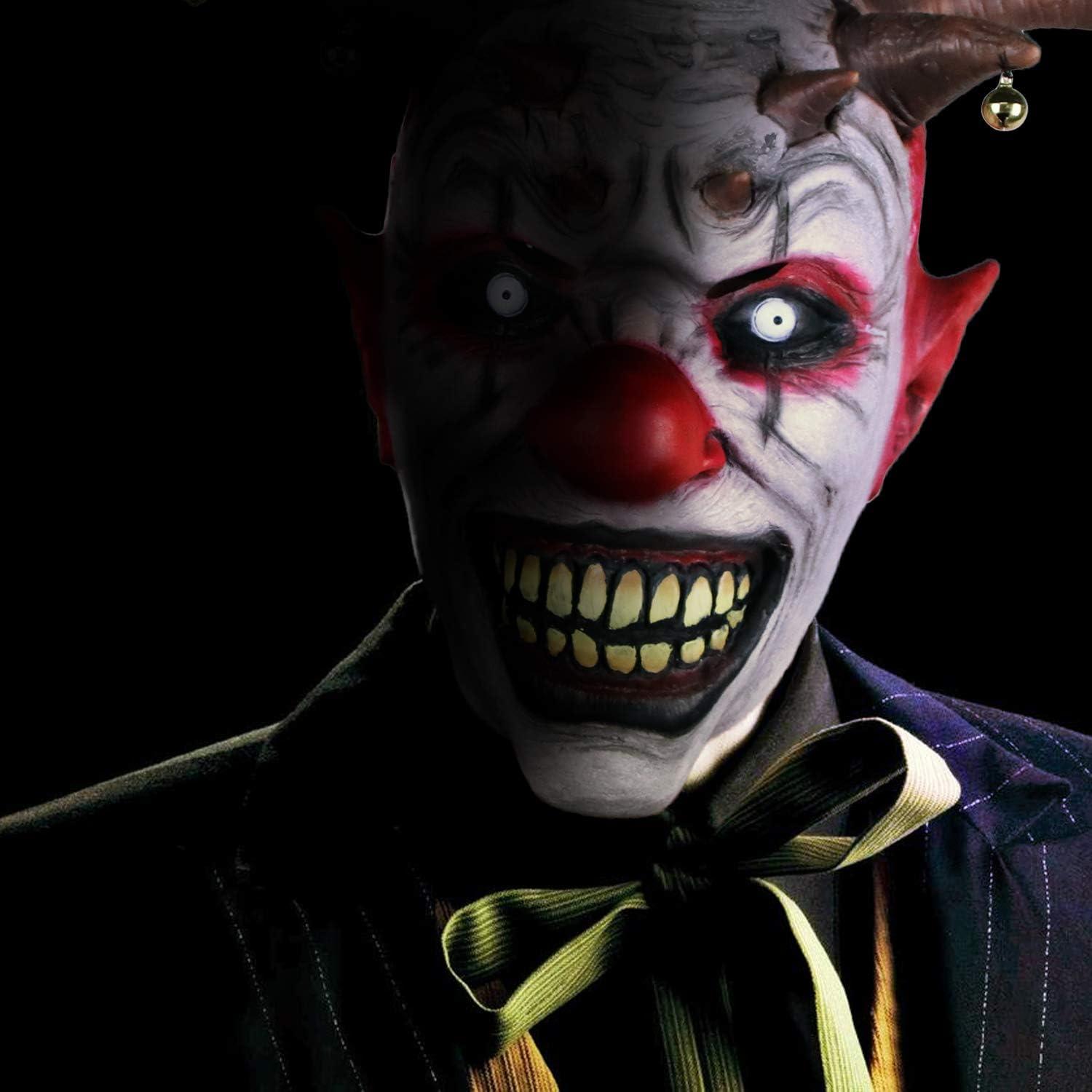 Halloween Clown Maske Latex Bell Horror Wraith Scary Karneval Party