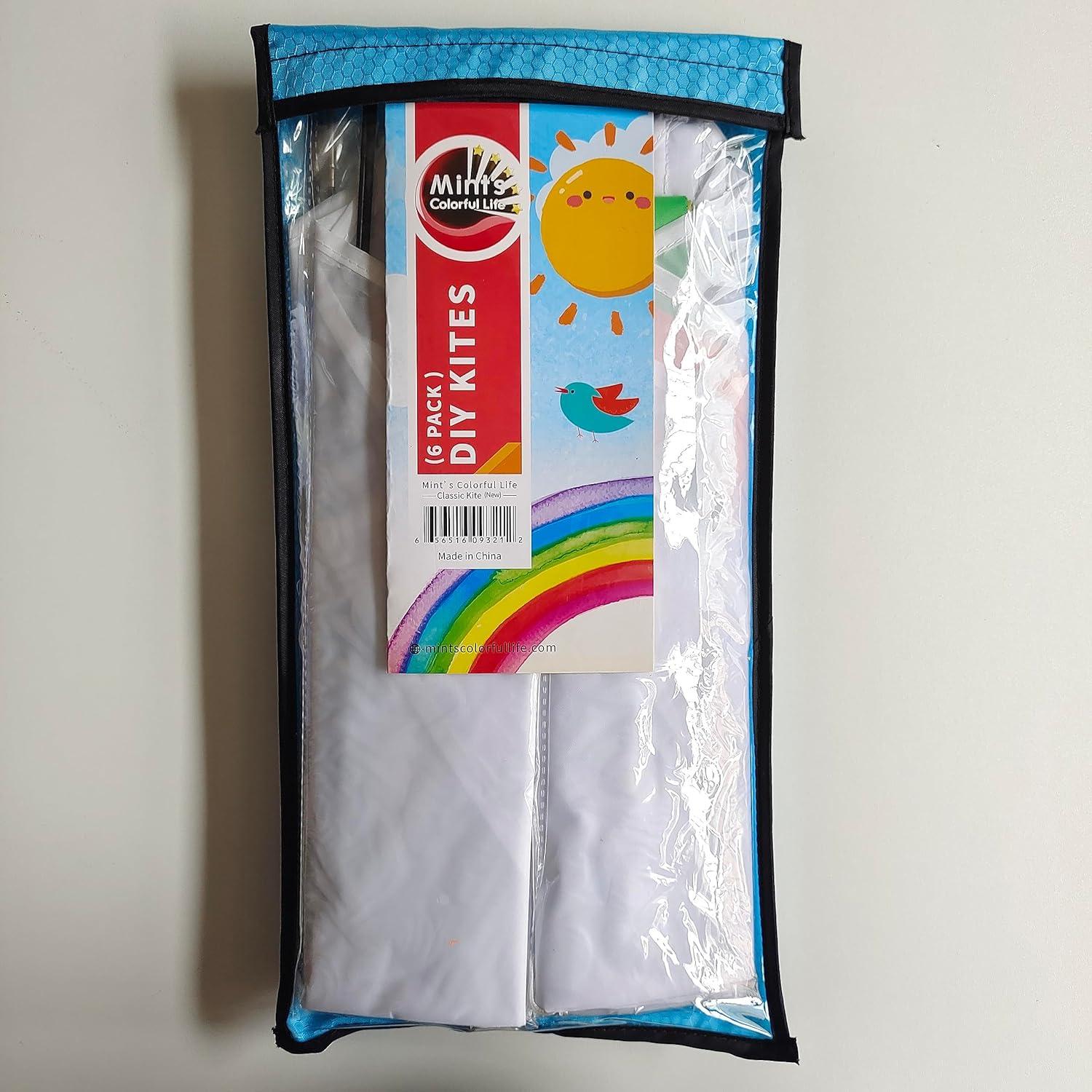 DIY Drachen für Kinder Set mit 12 Markern - Party Pack 6 Stück
