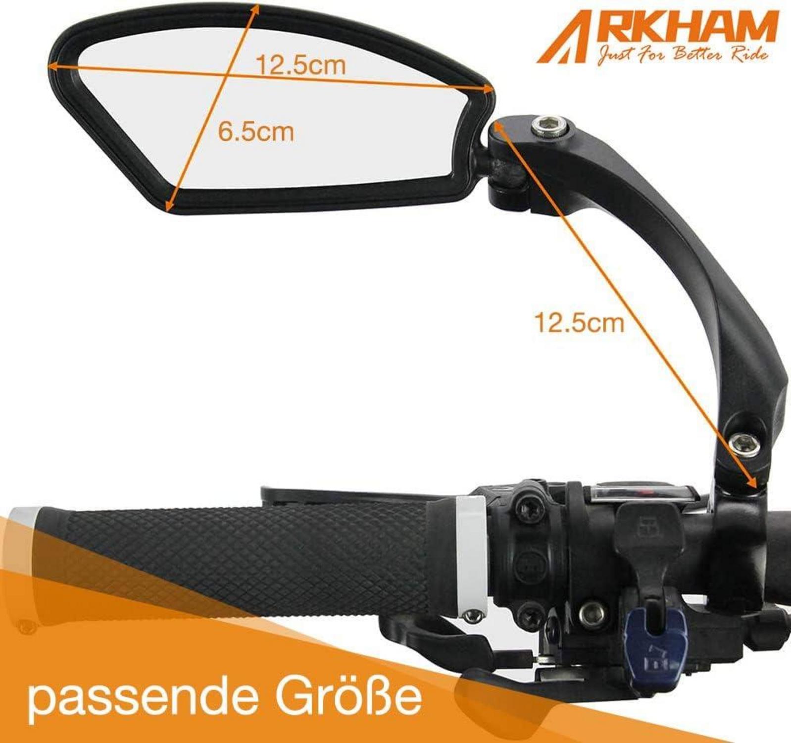 Fahrradspiegel HD Edelstahl Rückspiegel Generation 2.0 für Lenker