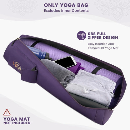 Gonex Yogatasche Lila Paisley für Yoga und Fitness