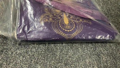 Yogatasche mit Lila Paisley Muster, wasserdicht & geräumig, verstellbarer Schultergurt