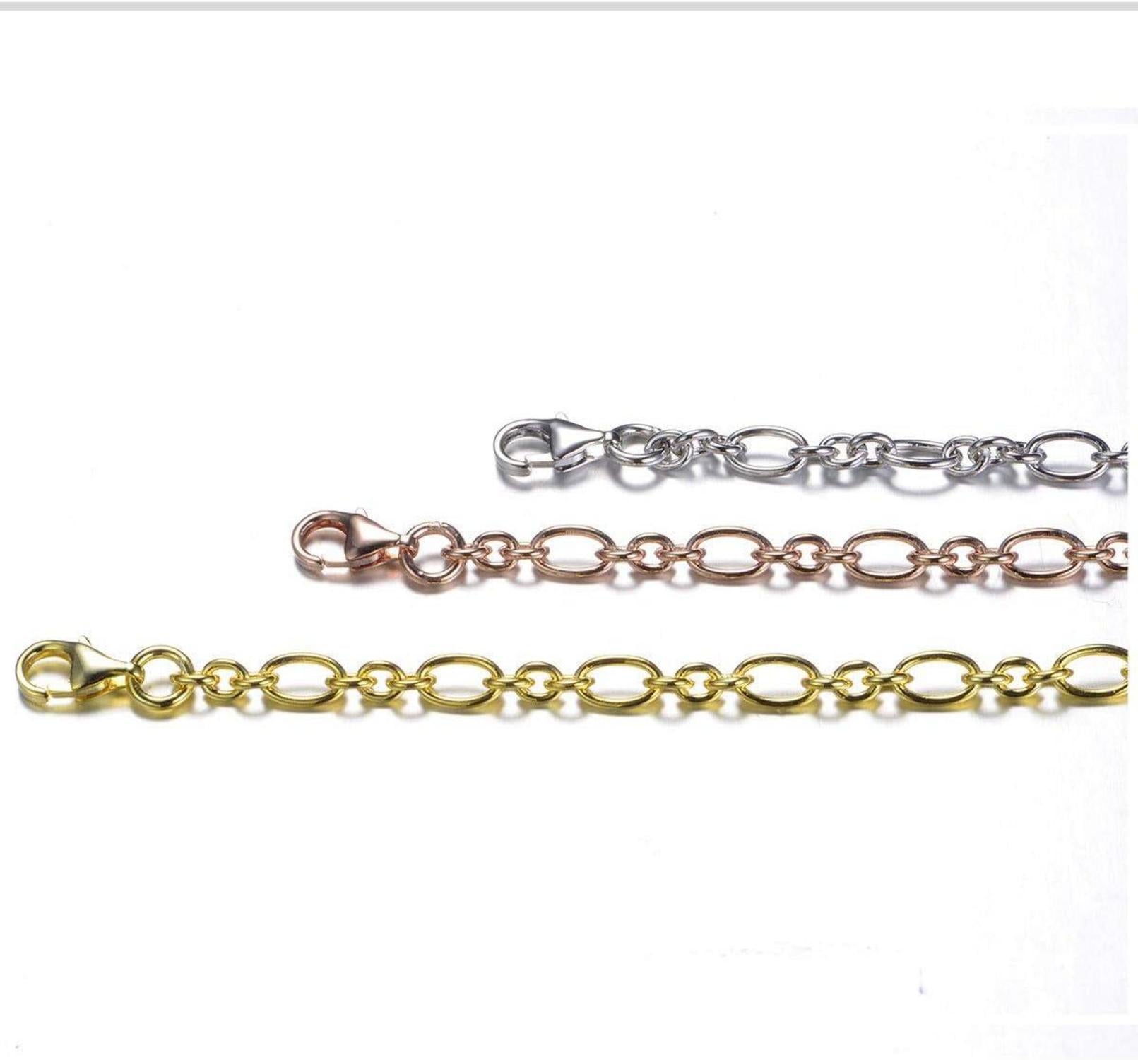 925 Silber Damenarmband Elegant Rose Gold Geschenk Hochzeit
