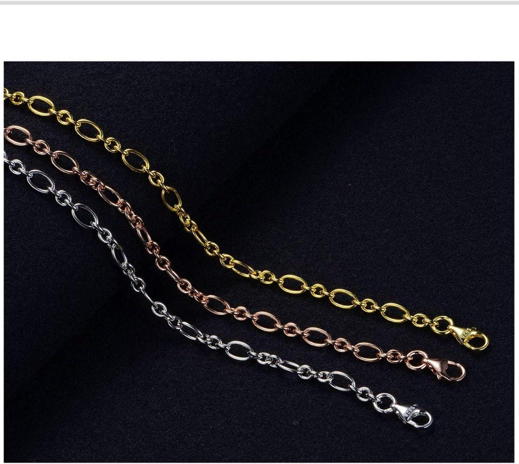 Damenarmband 925 Silber Elegant Armband Hochzeit Party Rose Gold
