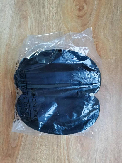 Brillenetui mit Karabinerhaken aus Kunststoff, 3 Stück, schwarz