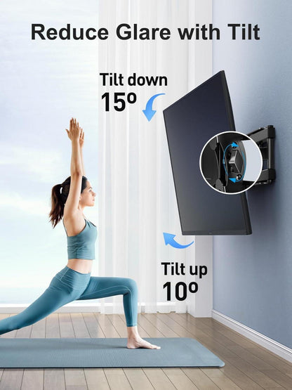 Schwenkbare TV Wandhalterung für 26-60 Zoll Fernseher bis 40kg, max.VESA 400x400mm