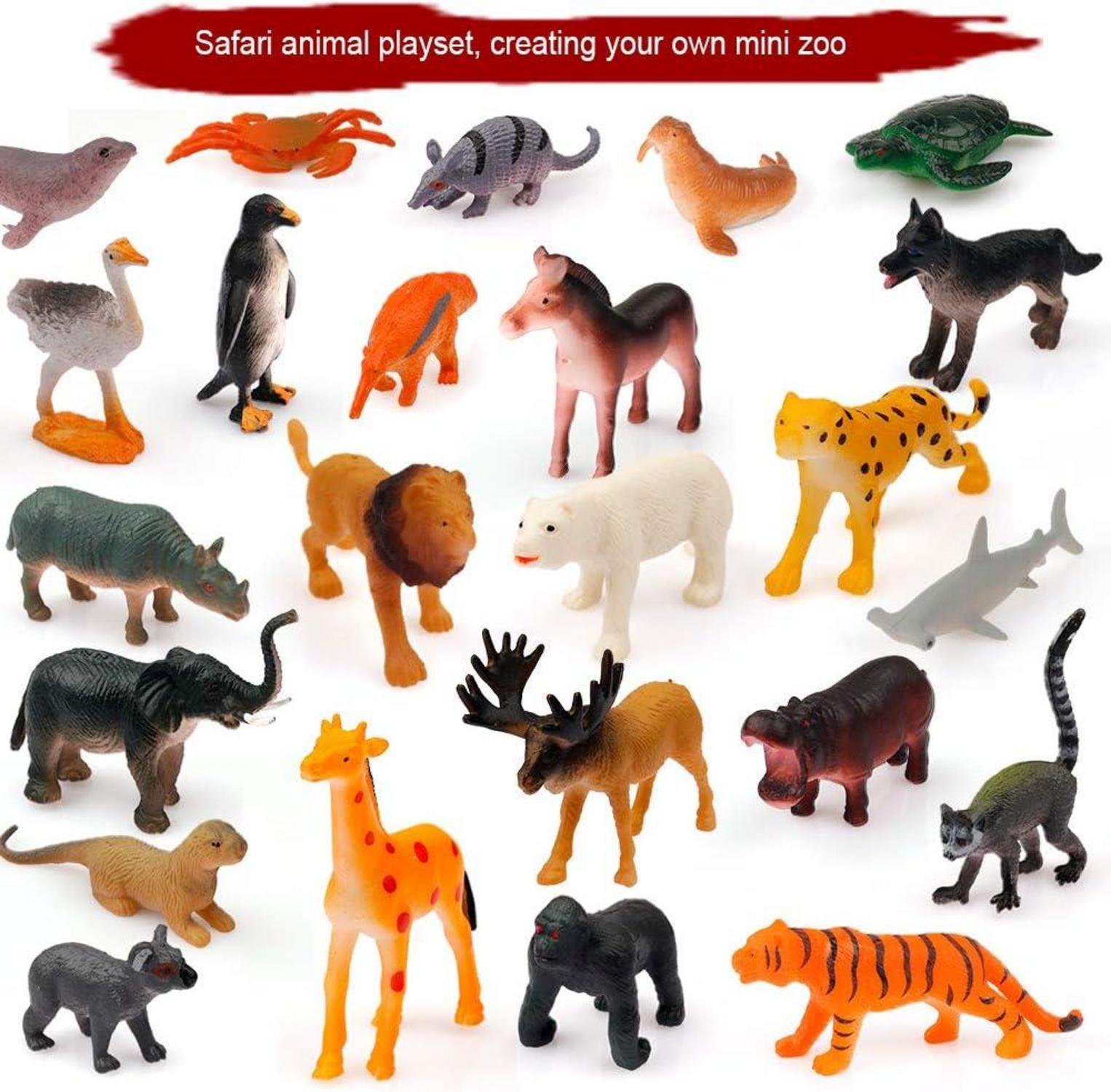 D-FantiX Kinder Tiere Figuren Adventskalender 2024 für