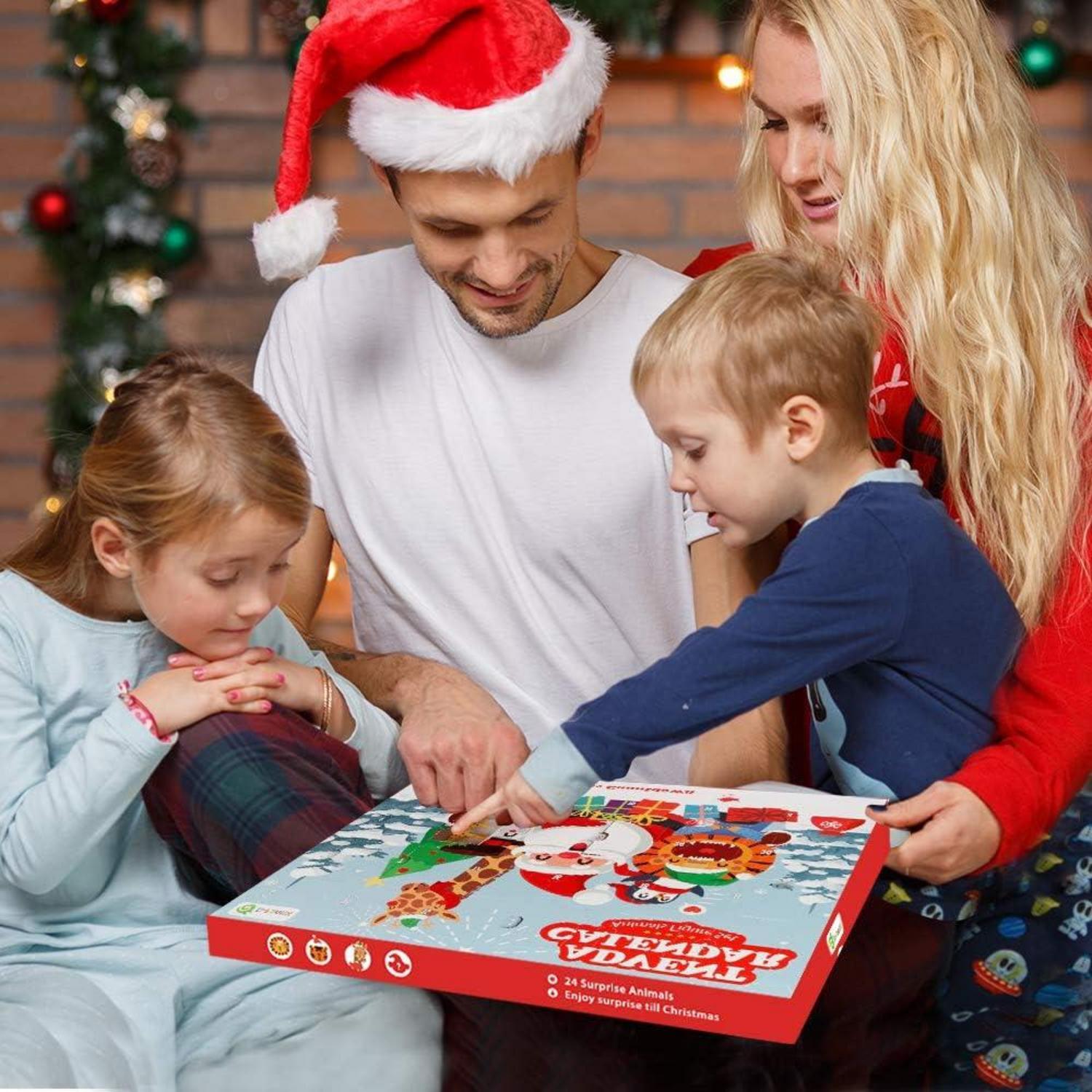 Kinder Tierfiguren Spielzeug Adventskalender 2024 Realistische Tiere