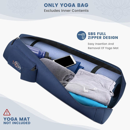 Yogatasche mit durchgehendem Reißverschluss und
