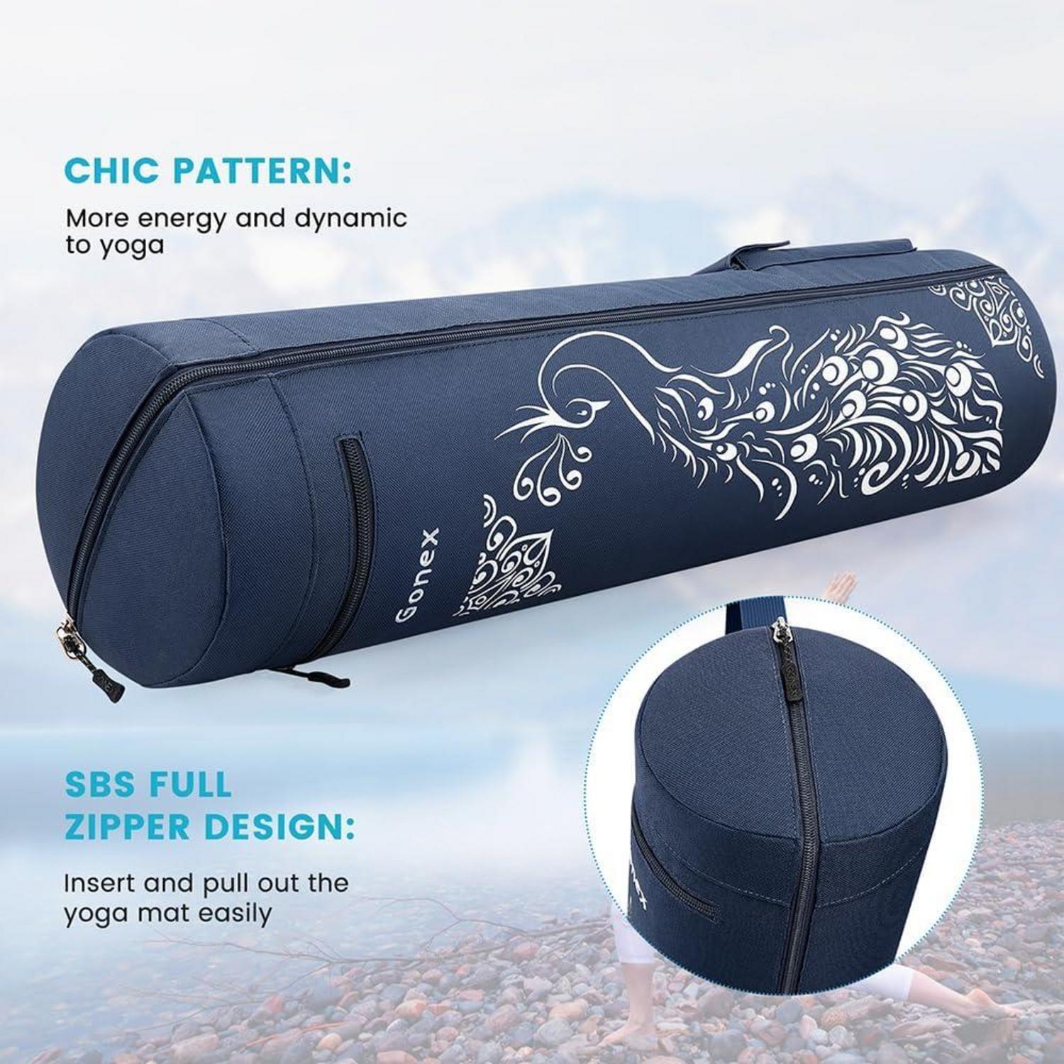 Yogatasche mit Yogamatte Tasche Durchgehendem Reißverschluss und