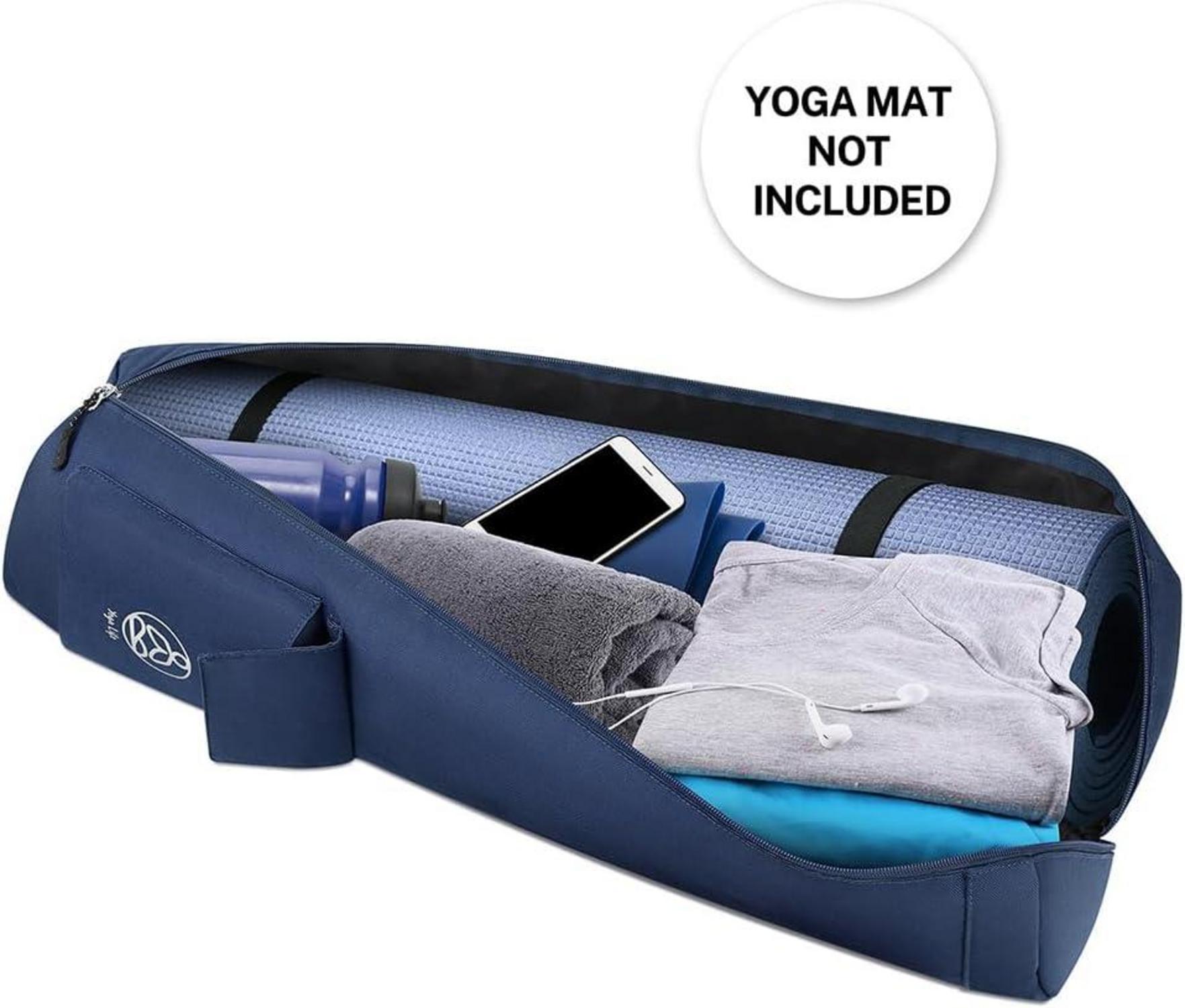 Yogatasche wasserdichte Tragetasche für Yogamatten Dunkelblau Pfau