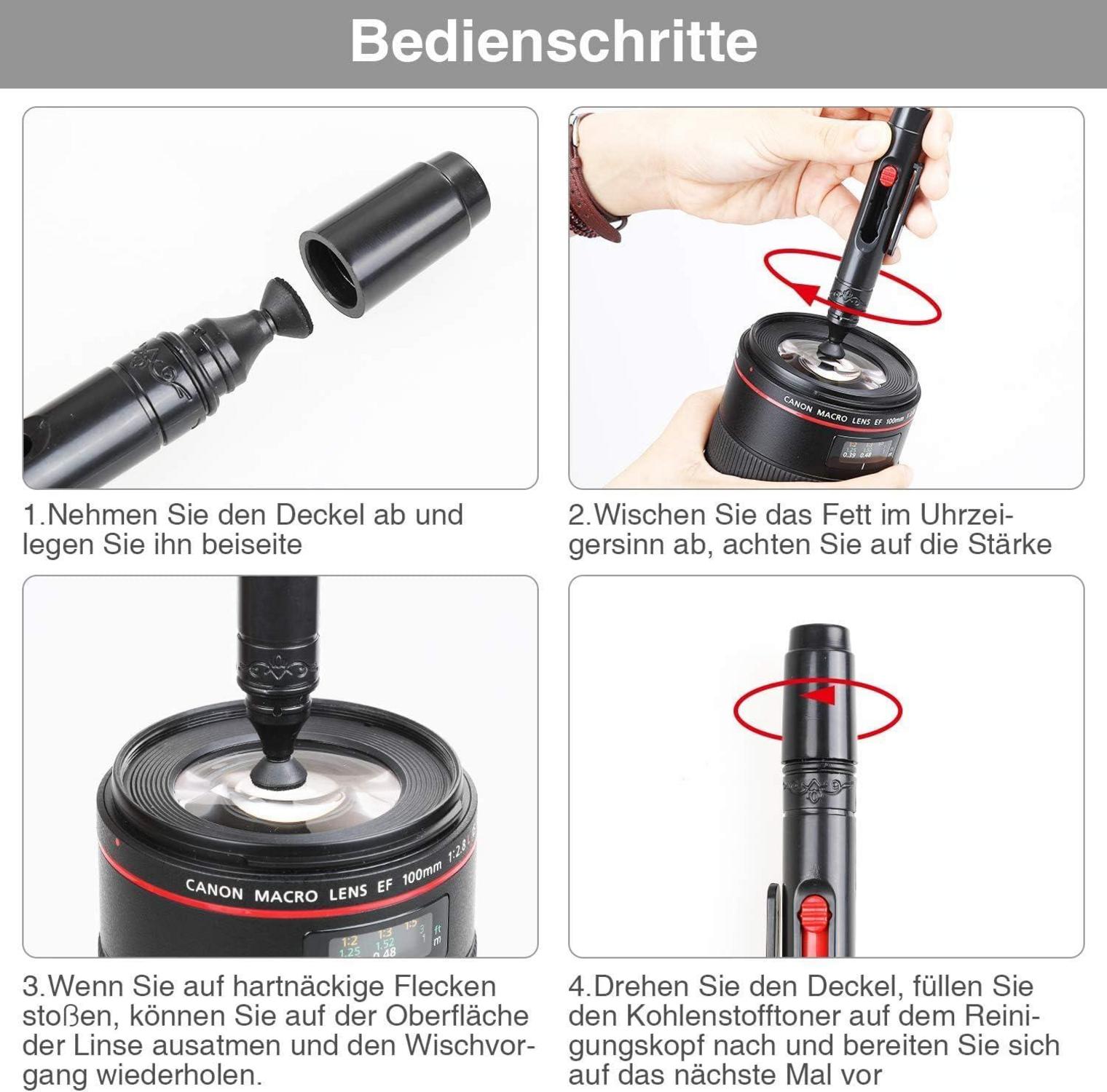 Kamera Reinigungsset 17-teilig Objektive Reinigung DSLR Lenspen Reinigungspinsel-Set