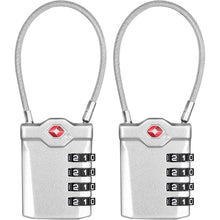 TSA Zahlenschloss für Gepäck, Koffer & Rucksack (2er