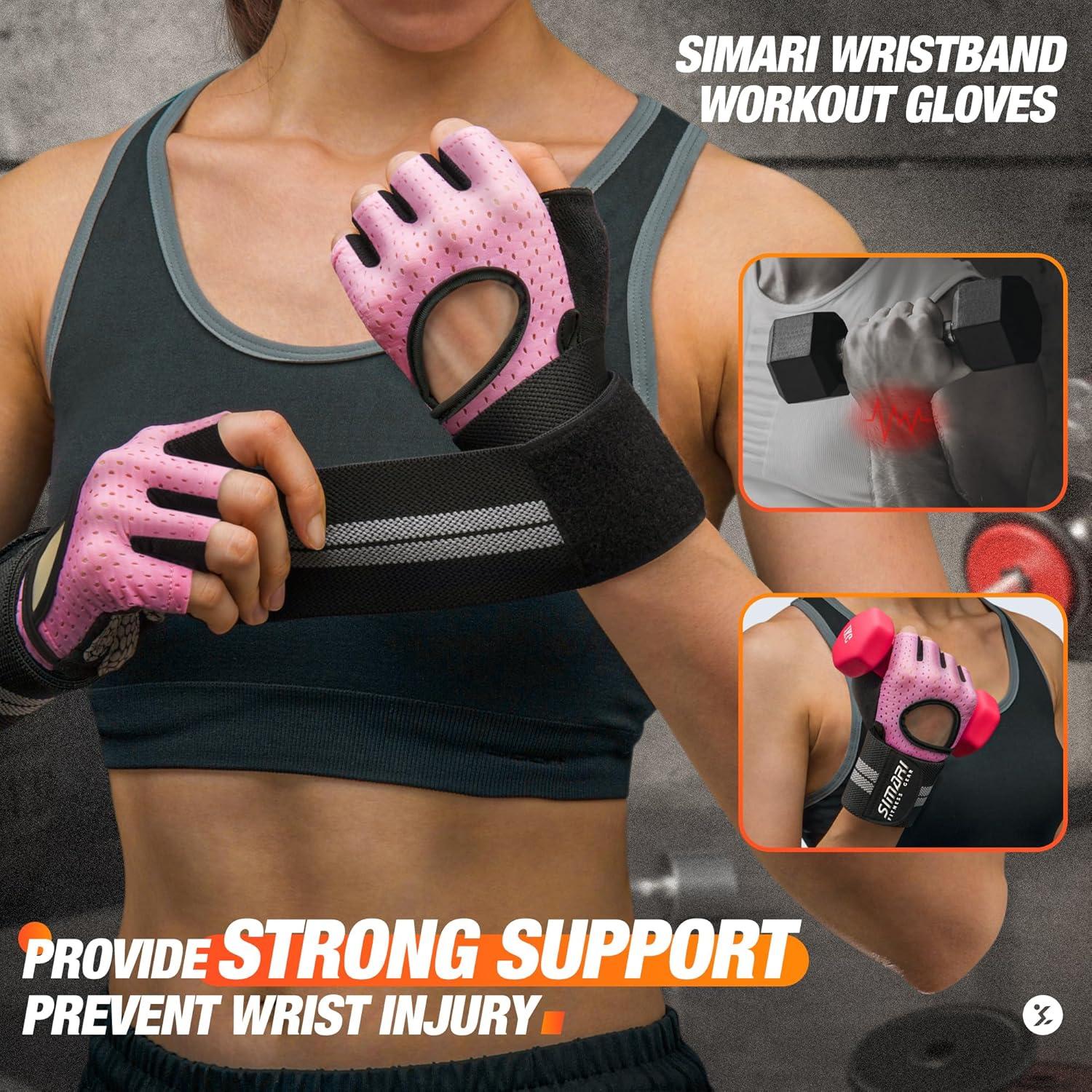 SIMARI Trainingshandschuhe Männer Frauen Gewichtheben Fitness Handgelenkstütze