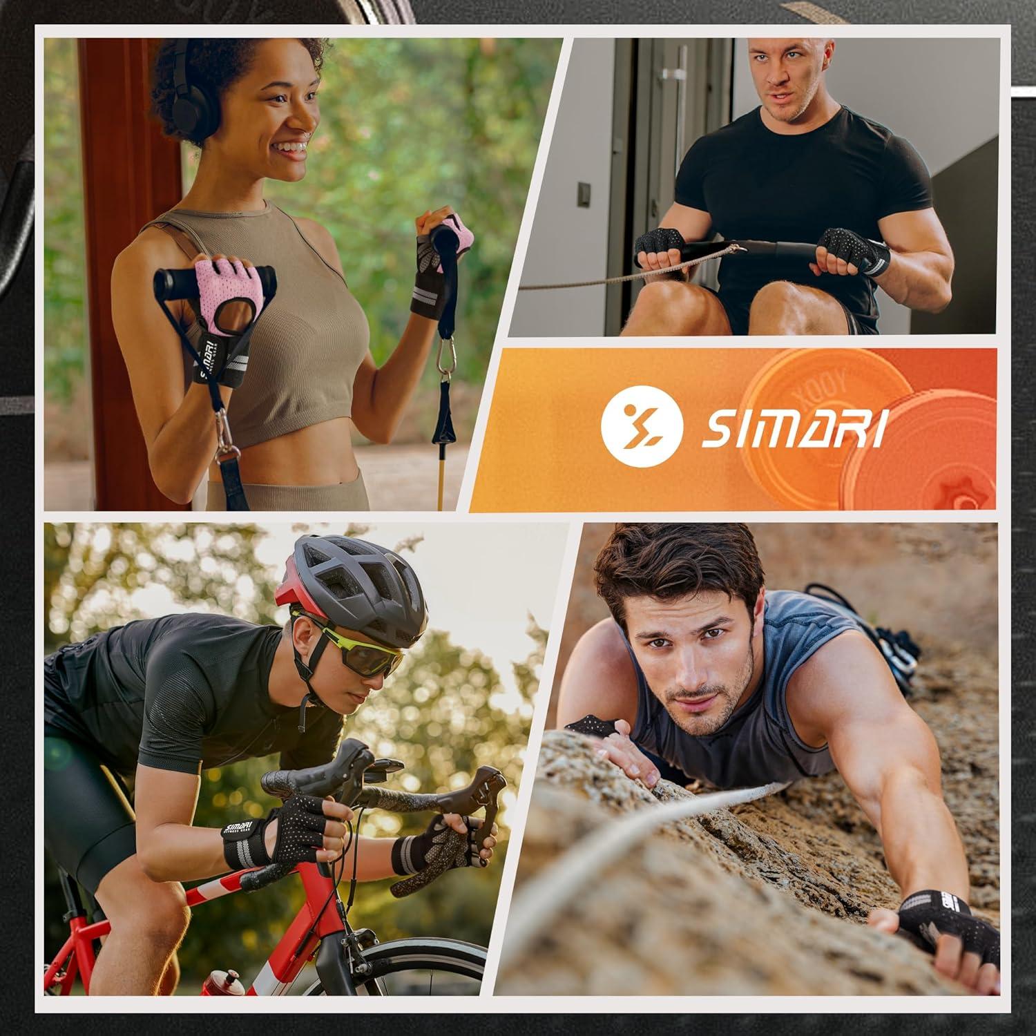 SIMARI Trainingshandschuhe Männer Frauen Gewichtheben Fitness Handgelenkstütze