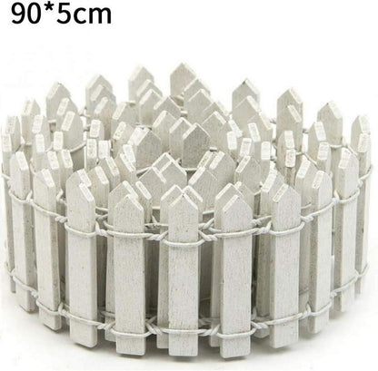 Miniatur-Fee-Garten DIY Set Holz-Zaun Terrarium Dekor 90x5cm