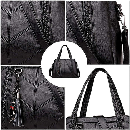 Coolives Damen Hobo Schultertasche PU-Leder Umhängetasche EINWEG