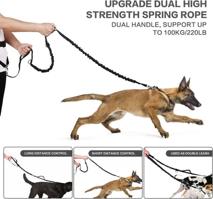 Pecute Joggingleine mit Bauchgurt für Große Hunde bis 110kg