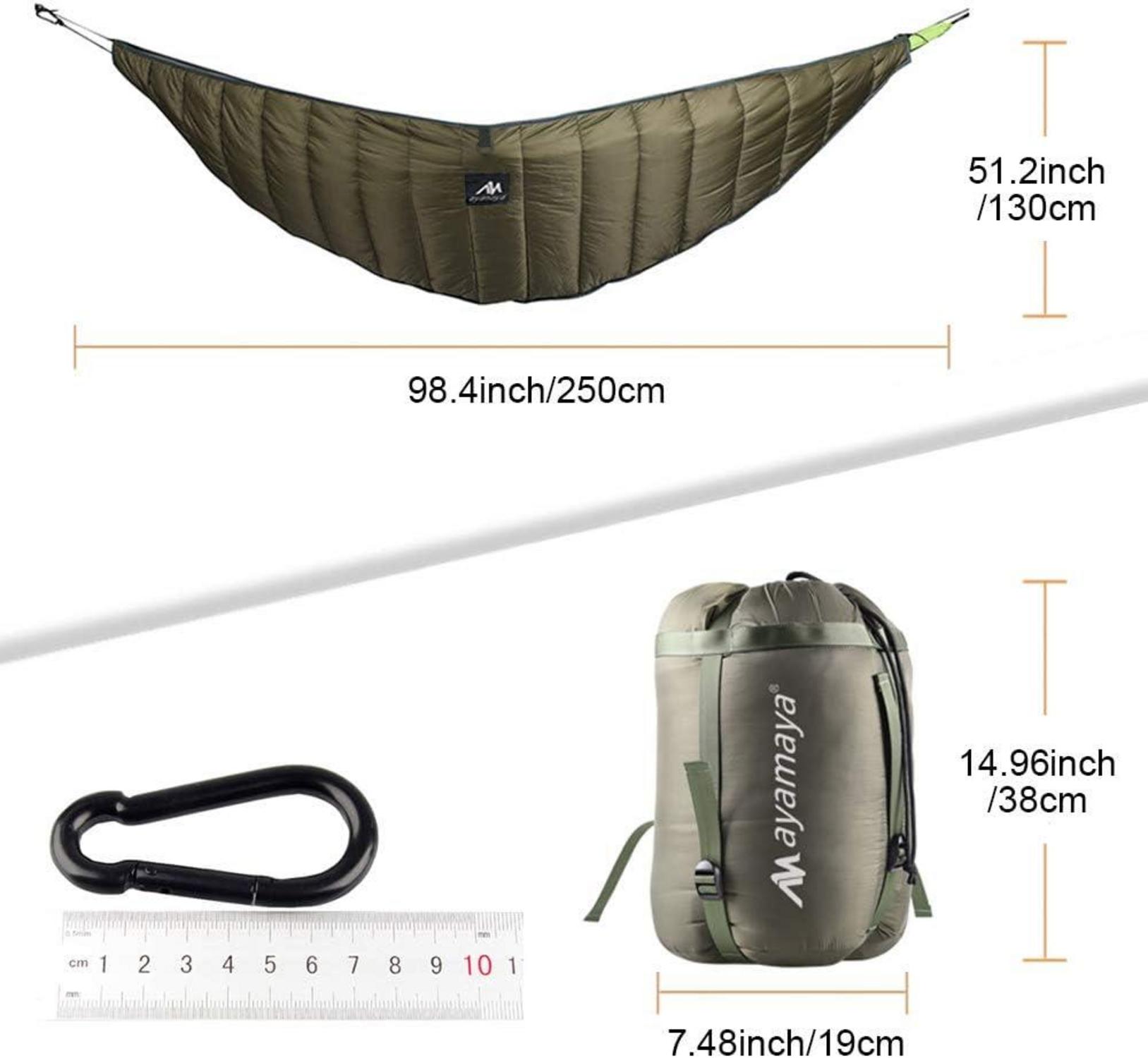 AYAMAYA Hängematte Underquilt Isomatten Outdoor Ultralight Winter 10 Grad