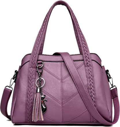 Moderne Damen Hobo Schultertasche in PU-Leder mit Schultergurt