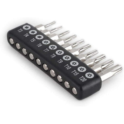 10er Torx Schraubendreher Bit Set 4mm Sechskantschaft CR-V Stahl T3-T20