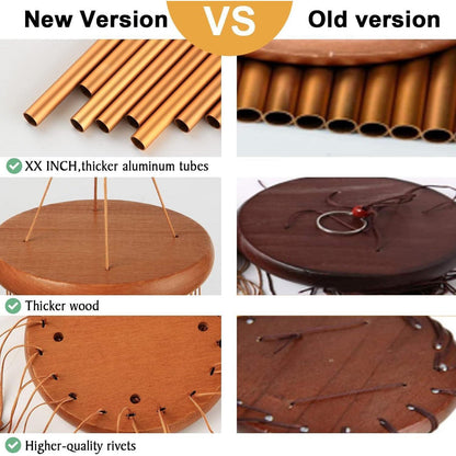 Hochwertiges Windspiel für Draußen 96cm Garten Tiefklang