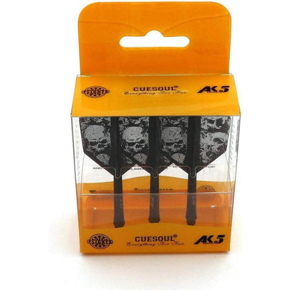 Personalisierte Dart Schäfte & Flights Set – Schwarz Schädel S