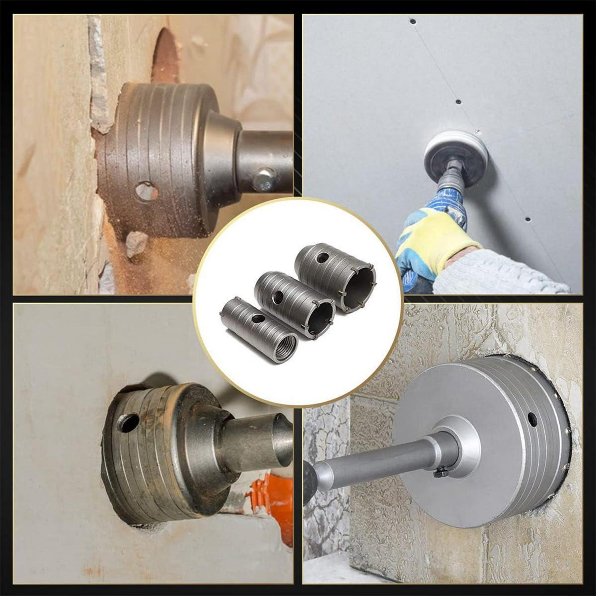 Kernbohrer-Set SDS Plus 30-50mm für Mauerwerk, 350mm