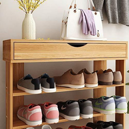 Holz Schuhregal 5 Ebenen – Schuhschrank für 20 Paar Schuhe