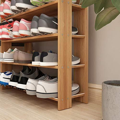 Holz Schuhregal 5 Ebenen – Schuhschrank für 20 Paar Schuhe