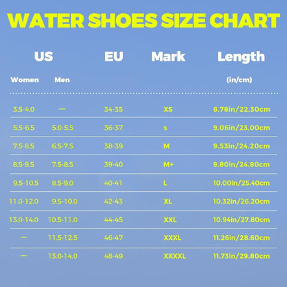 Wasserschuhe Unisex Schnelltrocknend Badeschuhe Strandschuhe Schwarz