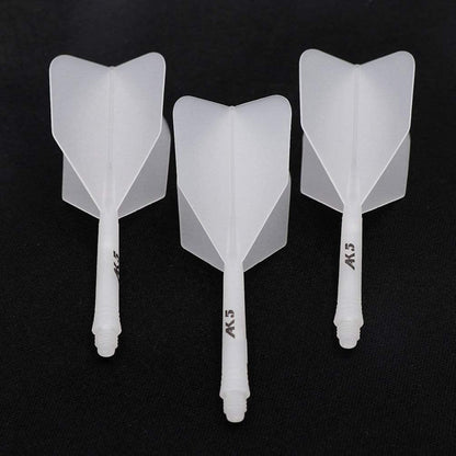 Personalisierte Dart Schäfte & Flights Set – Eisweiß S
