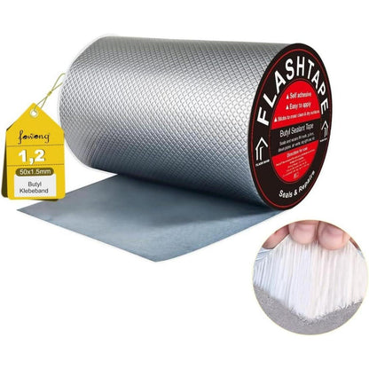 Wasserdichtes Aluminium Klebeband 20cm x 5m Butyl