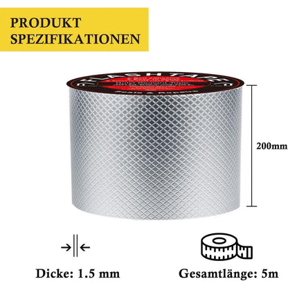 Wasserdichtes Aluminium Klebeband 20cm x 5m Butyl