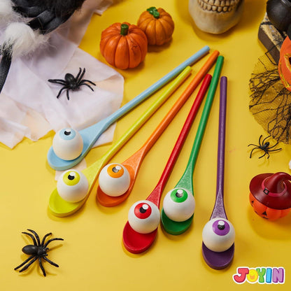 JOYIN Halloween-Ei- und Löffel-Rennspielset, 6er Pack