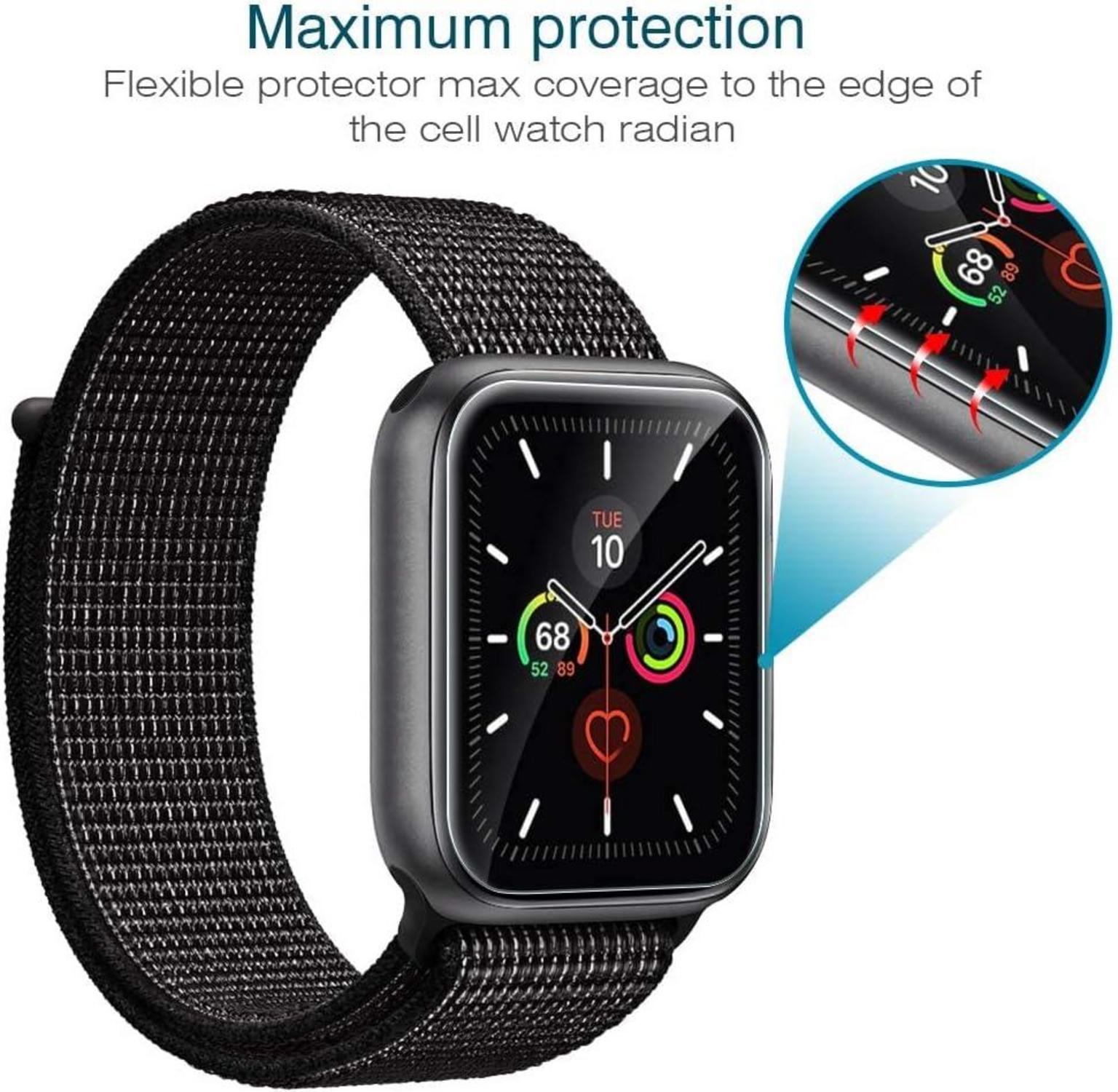 Schutzfolie für Apple Watch 45mm SE 44mm Serie 8/7/6/5/4