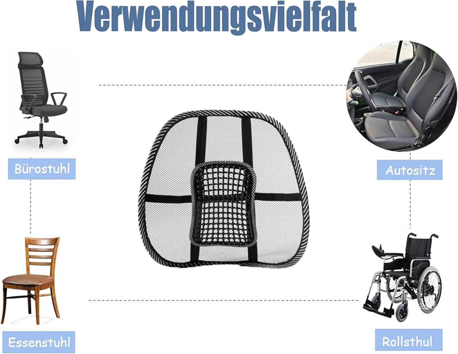 Big Ant Lordosenstütze Mesh Massageperlen Lendenkissen Autositz Büro Rollstuhl