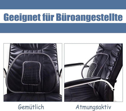 Lordosenstütze mit Massageperlen für Auto Büro Rollstuhl