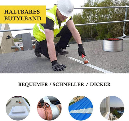 Wasserdichtes Klebeband 15cm Butyl Dichtungsband Alufolie 5m