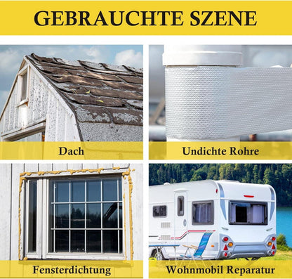 Wasserdichtes Klebeband 15cm Butyl Dichtungsband Alufolie 5m