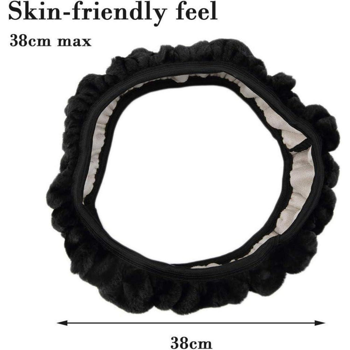Plüsch Lenkradhülle Winter – Weich & Komfortabel 36-39cm