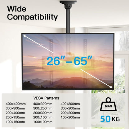 TV Deckenhalterung neigbar schwenkbar verstellbar für 26-65