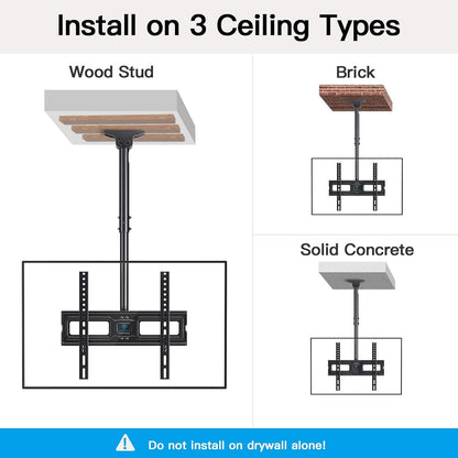 TV Deckenhalterung neigbar schwenkbar 26-65 Zoll VESA 400x400 mm
